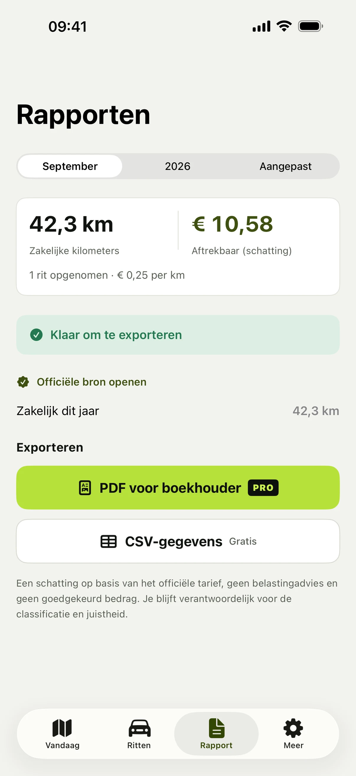 Export with context — TripVero